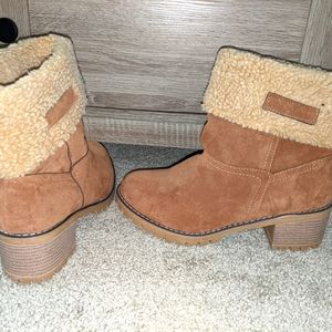 Suede Chunky Boots